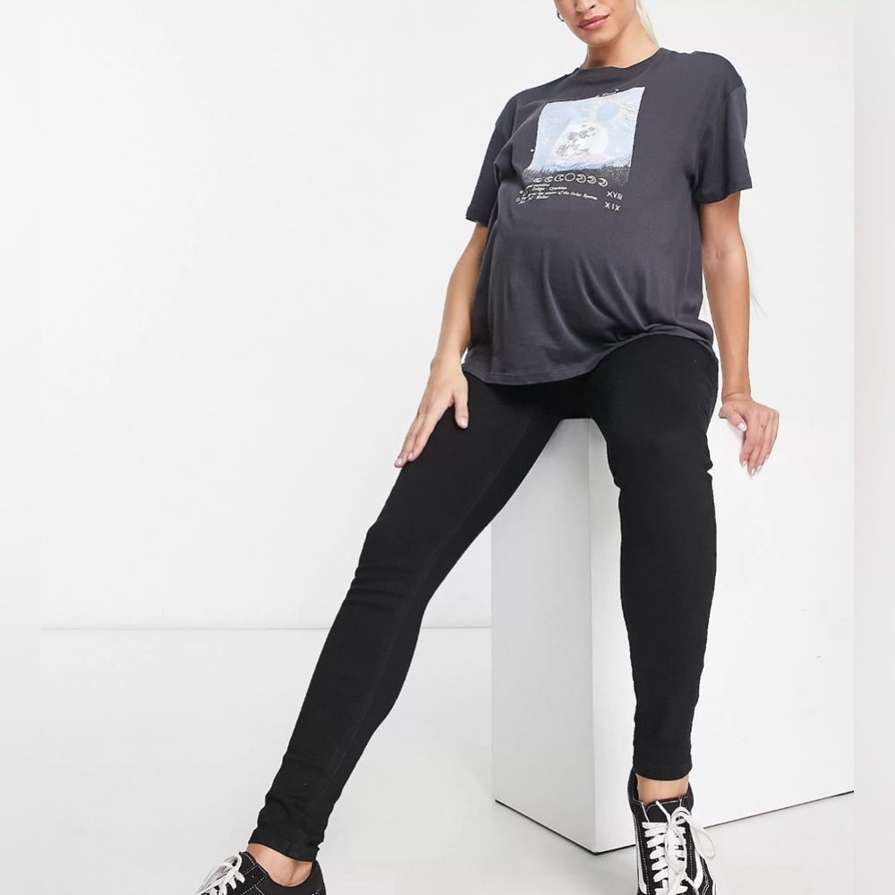 Cute black Maternity Denim by ASOS! New with tags! Never worn! Size US 2 - UK 6